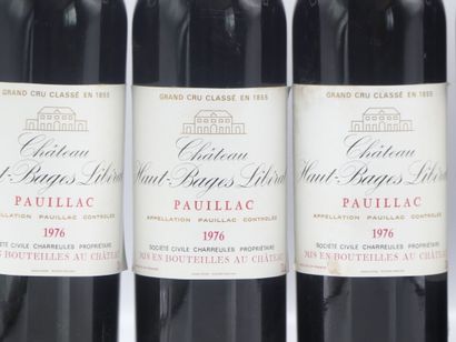 6 bouteilles de PAUILLAC GCCL 1976 CHÂTEAU...