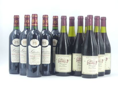 7 bouteilles de BOURGOGNE ROUGE 2001 DOMAINE...