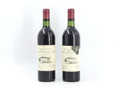 2 HAUT MARBUZET 1976
2 bouteilles de SAINT...