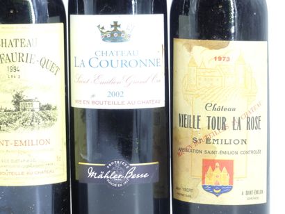 6 SAINT EMILION 
2 bouteilles de ST EMILION...
