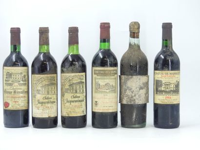 5 BORDEAUX ET 1 MONBAZILLAC
2 bouteilles...