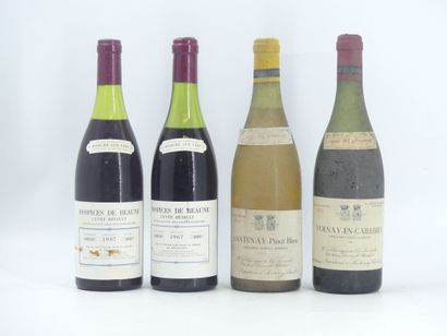 4 BOURGOGNES 
2 bouteilles de BEAUNE, 