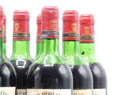 9 bouteilles de GRAVES 1979 CHÂTEAU PICQUE...