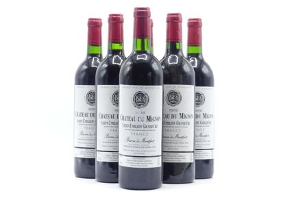 6 bouteilles de SAINT EMILION GC 1999 CHÂTEAU...