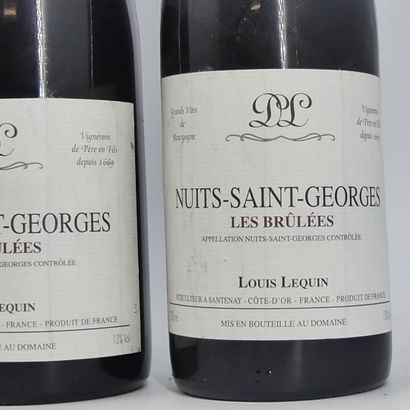 LOT 6 NUITS SAINT GEORGES, LES BRULEES, LEQUIN.
5...