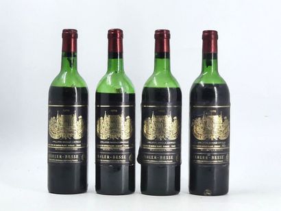 4 CHATEAU PALMER 1979
4 bouteilles de MARGAUX,...