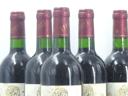 5 bouteilles de GRAVES 1998 CHÂTEAU MAGENCE....
