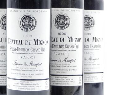 6 bouteilles de SAINT EMILION GC 1999 CHÂTEAU...