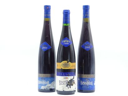 2 bouteilles de PINOT NOIR D ALSACE 1995...