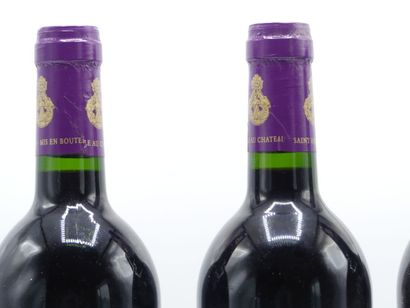 3 bouteilles de SAINT EMILION GC 2003 CHÂTEAU...