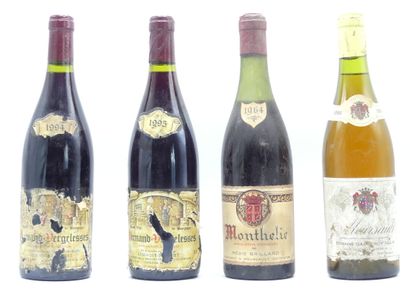 4 BOURGOGNES 
2 bouteille de PERNAND VERGELESSES,...