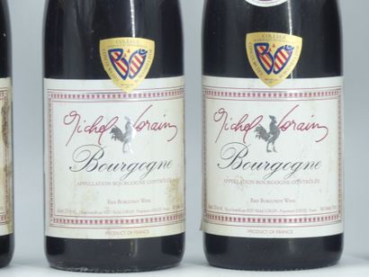 6 bouteilles de BOURGOGNE ROUGE, 2001, MICHEL...