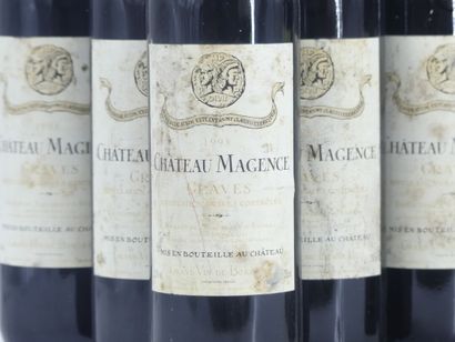 5 bouteilles de GRAVES 1998 CHÂTEAU MAGENCE....