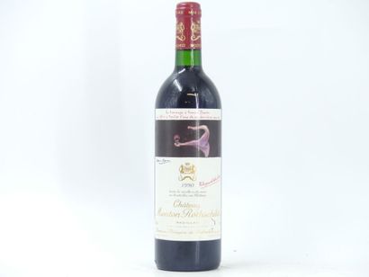 1 bouteille de PAUILLAC, 1990, Château MOUTON...