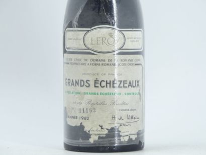 1 GRAND ECHEZEAUX 1963 DRC
1 Bouteille GRAND...