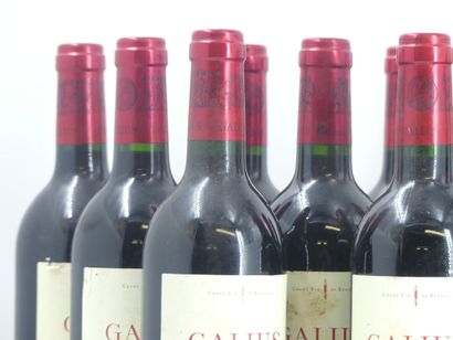 12 GALIUS 2001
12 bouteilles de ST EMILION,...