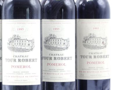 5 bouteilles de POMEROL 1995 CHÂTEAU TOUR...