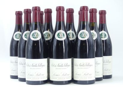12 bottles of COTES DE NUITS VILLAGE, 1996,...