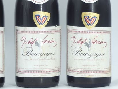 6 bouteilles de BOURGOGNE ROUGE, 2001, MICHEL...