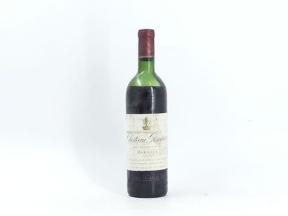 1 CHATEAU GISCOURS 1970
1 bouteille de MARGAUX,...
