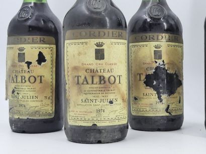 7 CHATEAU TALBOT 1974
7 bouteilles de SAINT...