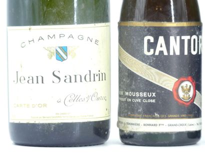 1 bouteille de CHAMPAGNE, BRUT, Jean SANDRIN....