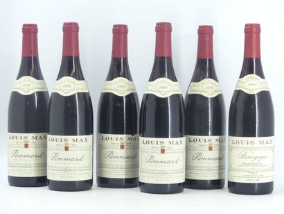 6 BOURGOGNES LOUIS MAX
5 bottles of POMMARD,...