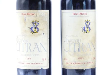 3 bouteilles de HAUT MEDOC 1995 CHÂTEAU CITRAN.





Sur...