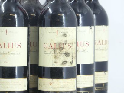 12 GALIUS 2001
12 bouteilles de ST EMILION,...