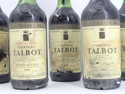 7 CHATEAU TALBOT 1974
7 bouteilles de SAINT...
