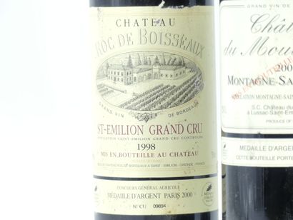 2 bouteilles de SAINT EMILION GRAND CRU,...