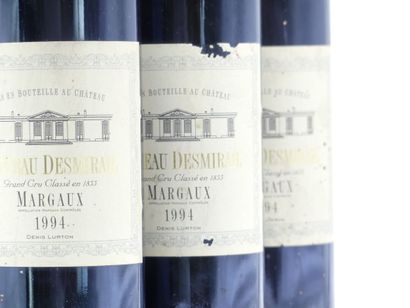 6 bouteilles de MARGAUX GCCL 1994 CHÂTEAU...