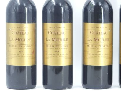 6 bouteilles de MOULIS EN MEDOC, 1998, CHÂTEAU...
