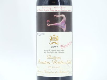 1 bouteille de PAUILLAC, 1990, Château MOUTON...