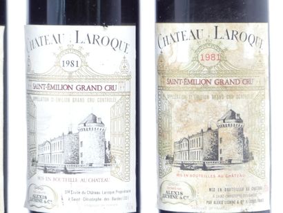 4 bouteilles de SAINT EMILION GRAND CRU 1981...