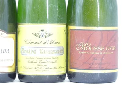 6 bouteille de mousseux
1 bouteille de CHAMPAGNE,...