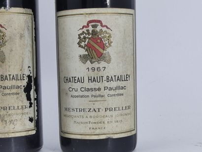 LOT 2 BOUTEILLES PAUILLAC CRU CLASSE 1967...