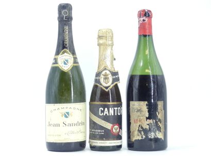 1 bouteille de CHAMPAGNE, BRUT, Jean SANDRIN....