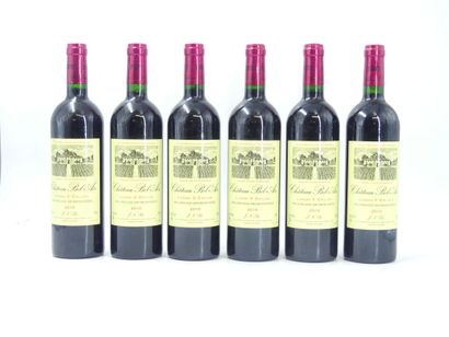 6 bouteilles de LUSSAC SAINT EMILION, 2010,...
