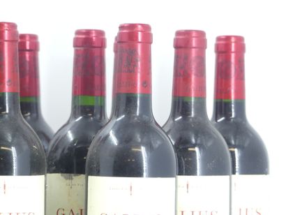 12 GALIUS 2001
12 bouteilles de ST EMILION,...