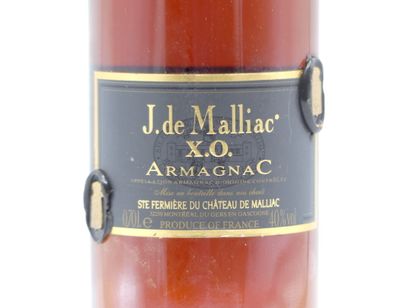 1 bouteille d'ARMAGNAC XO J. DE MALLIAC....
