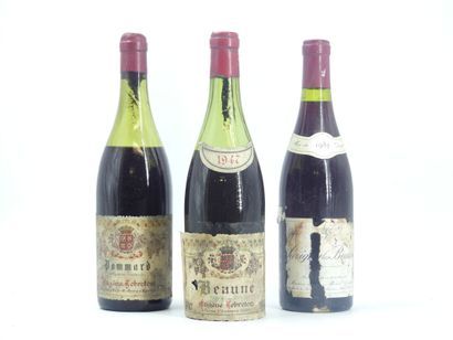 3 VIEUX BOURGOGNES
1 bouteille de POMMARD,...