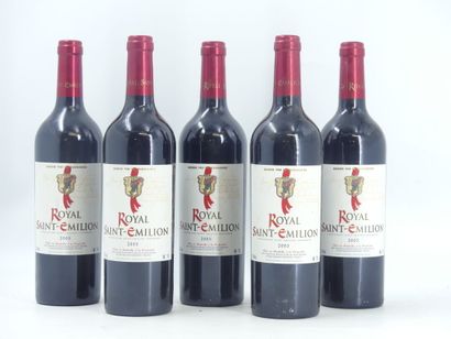 5 ROYAL SAINT EMILION 2005
5 bouteilles de...