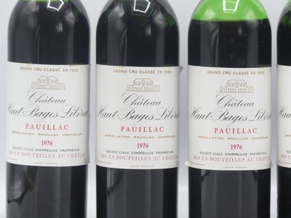 6 bouteilles de PAUILLAC GCCL 1976 CHÂTEAU...