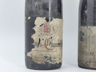 2 BOURGOGNES
1 bottle of CHARMES CHAMBERTIN,...