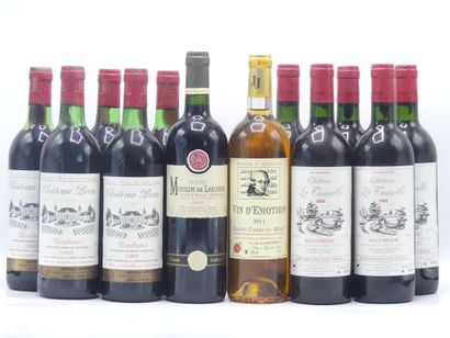 12 BORDEAUX
5 bouteilles de HAUT MEDOC 1989...