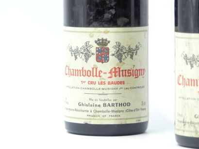 3 bouteilles de CHAMBOLLE MUSIGNY, 1er CRU...