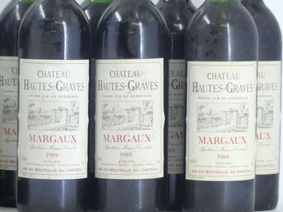 12 BORDEAUX
5 bouteilles de HAUT MEDOC, 1987,...