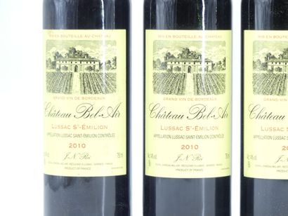 6 bouteilles de LUSSAC SAINT EMILION, 2010,...