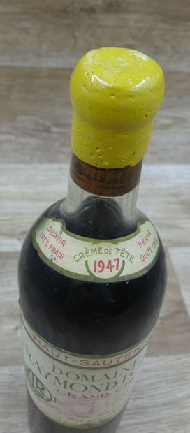 HAUTE-SAUTERNES 1947
1 Bouteille HAUT-SAUTERNES...